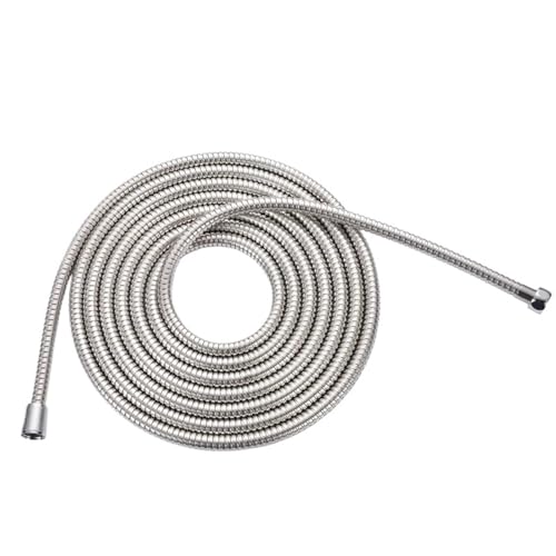 Edelstahl-Brauseschlauch, 5 m lang, for Badezimmer, Dusche, Wasserschlauch, Verlängerung, Sanitärrohr, Zugrohr, Badezimmer-Zubehör FüR Badarmaturen von ANQKYO