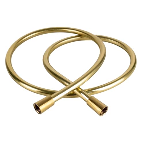 Haushalts-Duschschlauch aus gebürstetem Gold, weich, hitzebeständig, glänzender Duschschlauch, Warmwasserbereiter-Zubehör FüR Badarmaturen(2.0CM) von ANQKYO
