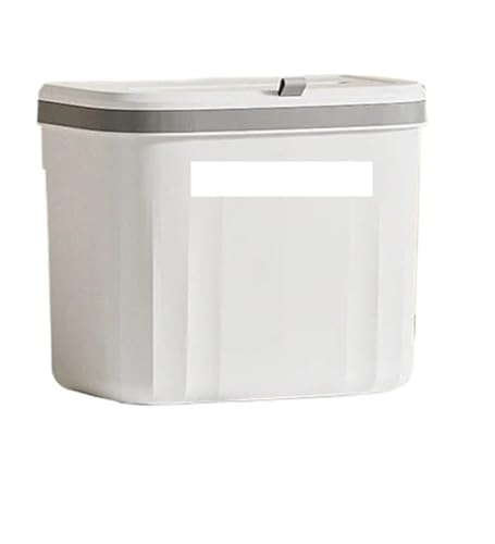 Küche Mülleimer Wand Hängen Mülleimer Mit Deckel Müll Kann for Schrank Unter Waschbecken Abfall Müll Kompost Bin FüR KüChe(White-M) von ANQKYO