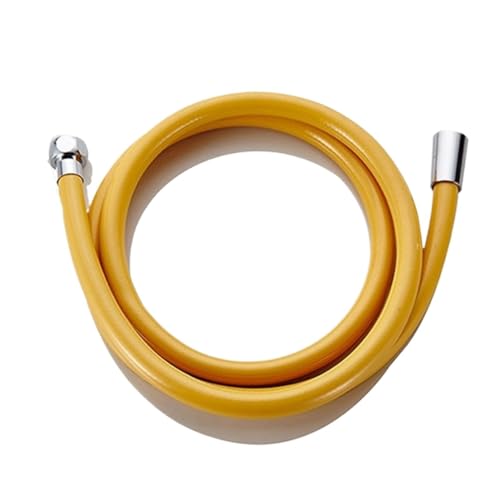 PVC-Duschschlauch, flexibel, flexibler for Badezimmer-Duschkopf, 1,5 m–3,0 m FüR Badarmaturen(Yellow,300cm) von ANQKYO