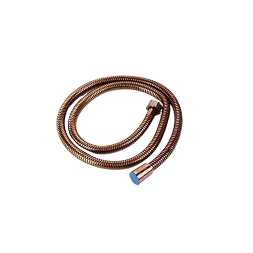 Roségoldener, flexibler Duschschlauch aus Edelstahl, lang, Badezimmer-Duschwasserschlauch-Verlängerung, Sanitärrohr-Zugrohr FüR Badarmaturen(80cm) von ANQKYO