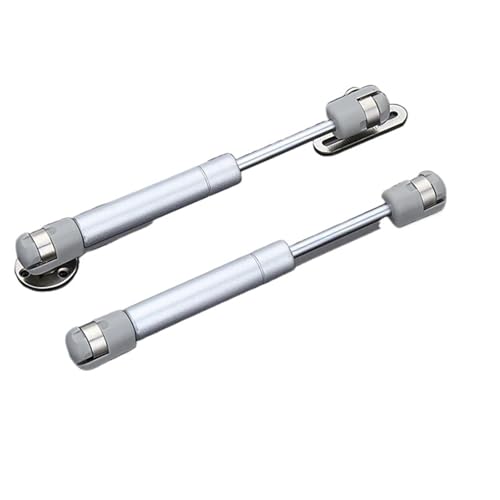 Schranktür-Gasdruckfedern 100N/10KG Unterstützt Gasfederdeckelunterstützung Gasstützen Stoßdämpfer Küchenschrank Hydraulisches Scharnier FüR SchranktüRen(8IN 2Pcs Silver) von ANQKYO