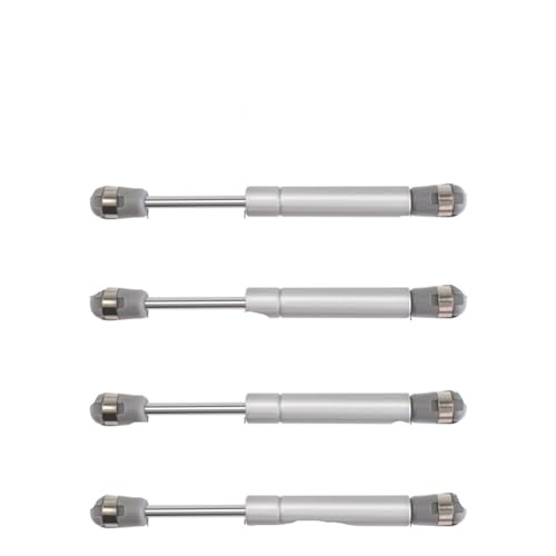 Schranktür-Gasdruckfedern 100N/10KG Unterstützt Gasfederdeckelunterstützung Gasstützen Stoßdämpfer Küchenschrank Hydraulisches Scharnier FüR SchranktüRen(8IN 4Pcs Silver) von ANQKYO