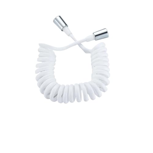 Teleskop-Brauseschlauch, Spiralfederschlauch, WC-Bidet-Sprayer, Telefonleitung, Sanitärschlauch, Badezimmer-Zubehör FüR Badarmaturen(White,3.0m) von ANQKYO