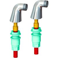 Satz von 2 Idro'Clic PER-Säulen mit Gleiten Ø12 - 3/4' Außengewinde von ANQUIER