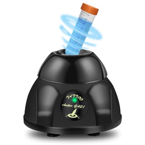 Vortex Mixer,Mini Vortex Mischer 5200rpm Lab Mini Vortex Schüttler Stirrerr, Elektrischer Vibrations-Labormischermaschine, Paint Shaker für Reagenzglas Tinten Wimpernkleber und Nagellackschüttler von ANRAIE