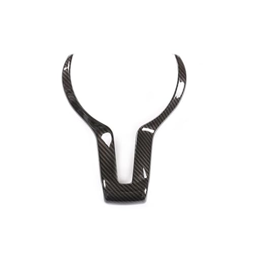 ANRAM Auto Lenkradabdeckung Trim passend für BMW M2 F87 M3 F80 M4 F82 F83 M6 F06 F12 F13,Langlebige Kratzfeste Lenkrad Aufkleber Auto Interieur Dekor Zubehör,B-Carbon Texture von ANRAM
