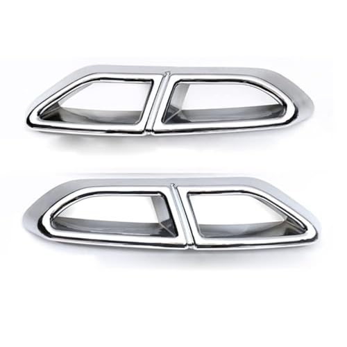 ANRAM Endrohrabdeckung Auspuffblende Für VW Passat B8 Variant R-line 2015 2016 2017 2018 2019,Schalldämpfer Auspuffrohrabdeckung Trim Car Styling Externes ZubehöR,B-Silver ANRAM Endrohrabdeckung Auspuffblende Für VW Passat B8 Variant R-line 2015 2016 2017 2018 2019,Schalldämpfer Auspuffrohrabdeckung Trim Car Styling Externes ZubehöR,B-Silver von ANRAM
