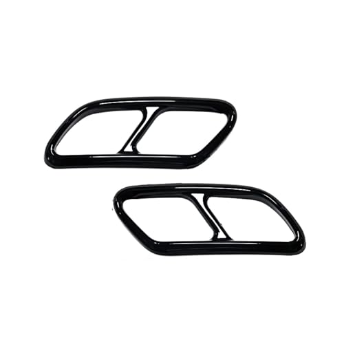 ANram Endrohrabdeckung Auspuffblende Für Volvo Xc60 Xc90 S60 V60 S90 V90 Xc40,Schalldämpfer Auspuffrohrabdeckung Trim Car Styling Externes ZubehöR,L-Nero-2020-2021 v60 von ANram