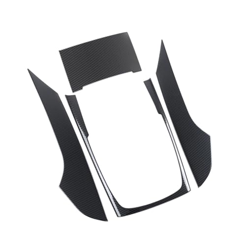 Für Audi A6 C7 2012-2018 Mittelkonsolen-Schalttafelverkleidung,Interieur Zubehör Wasserbecherhalter Rahmenabdeckung Aufkleber,B-High Carbon von ANram