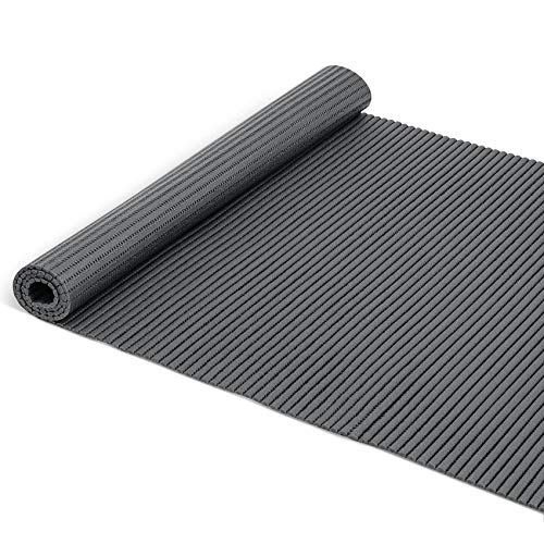 ANRO Badematte Badvorleger Weichschaummatte Badläufer Antirutsch Grau 65x1500cm von ANRO