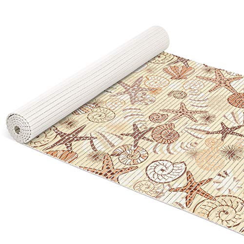 ANRO Badematte Weichschaum Matte Antirutsch Badvorleger Badläufer Muscheln Beige 220x65cm ANRO Badematte Weichschaum Matte Antirutsch Badvorleger Badläufer Muscheln Beige 220x65cm von ANRO