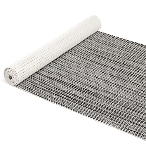 ANRO Badematte Weichschaummatte Bad- und Duschvorleger Antirutsch Badläufer Falscher Uni Grau 1000x65cm (10m) von ANRO