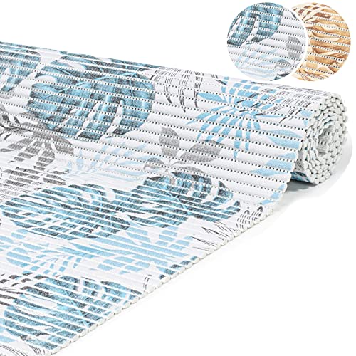 ANRO Badematte Weichschaummatte Bad- und Duschvorleger Antirutsch Badläufer Palmenblätter Blau 160x65cm ANRO Badematte Weichschaummatte Bad- und Duschvorleger Antirutsch Badläufer Palmenblätter Blau 160x65cm von ANRO