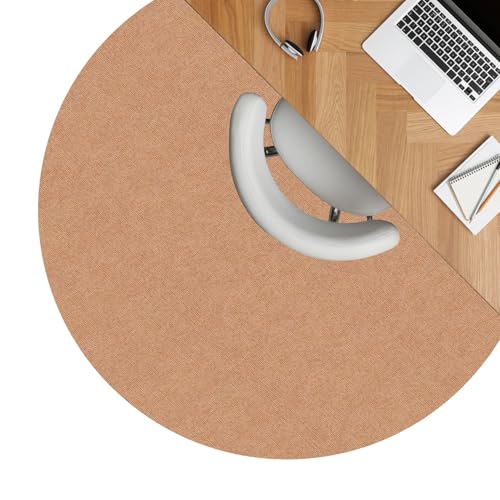 ANRO Bodenschutzmatte Bürostuhl Unterlage Schreibtischstuhl Unterlage Bürostuhl Teppich rutschfeste Bodenmatte für Parkett und Hartböden selbsthaftend Nemesis Rund 90cm Hellbraun ANRO Bodenschutzmatte Bürostuhl Unterlage Schreibtischstuhl Unterlage Bürostuhl Teppich rutschfeste Bodenmatte für Parkett und Hartböden selbsthaftend Nemesis Rund 90cm Hellbraun von ANRO