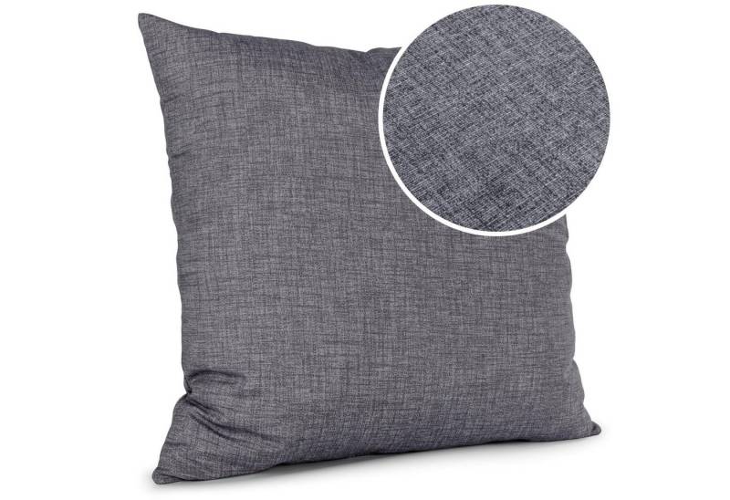 ANRO Dekokissen Kissenbezug Kissenhülle Deko Kissen Leinenoptik Uni mit oder ohne, Textil von ANRO