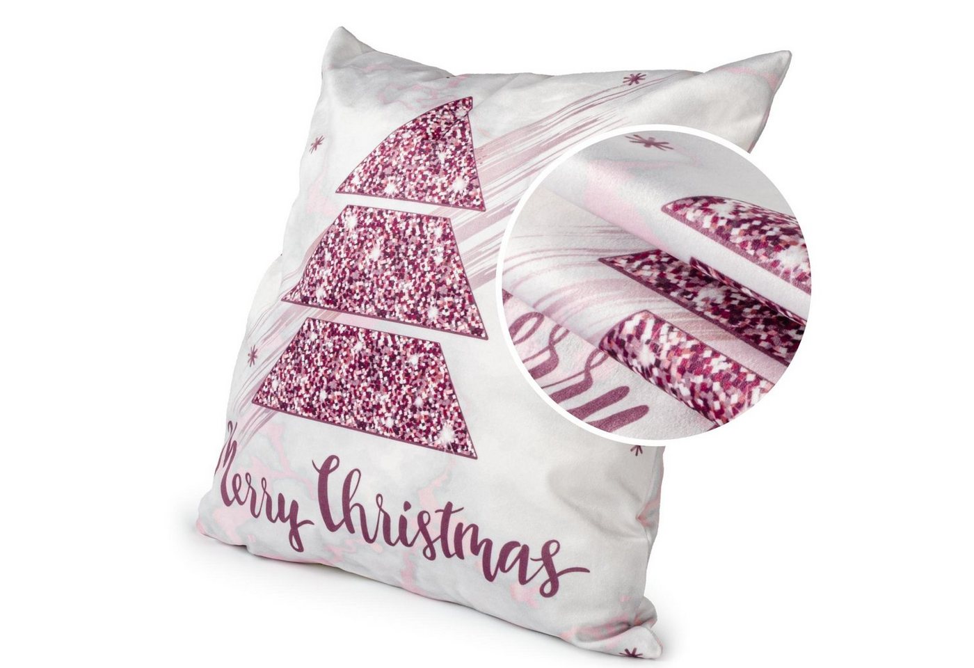 ANRO Dekokissen Kissenbezug Kissenhülle Deko Kissen Weihnachten mit oder ohne Füllung, Textil von ANRO