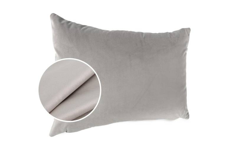 ANRO Dekokissen Kissenhülle MIT oder OHNE Füllung Kissenbezug Zierkissen, Kissenhülle in 30x50cm ohne Füllung Hellgrau von ANRO