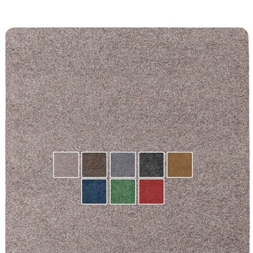 ANRO Fußmatte Schmutzfangmatte waschbar wasserdicht robust Schmutzfänger für Eingang, Haustür, Flur, Küche, Schlafzimmer Poet Größe 80x120cm Carpet Hellbraun von ANRO