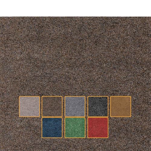 ANRO Fußmatte Schmutzfangmatte waschbar wasserdicht robust Schmutzfänger für Eingang, Haustür, Flur, Küche, Schlafzimmer Poet Größe 90x150cm Carpet Hellbraun von ANRO