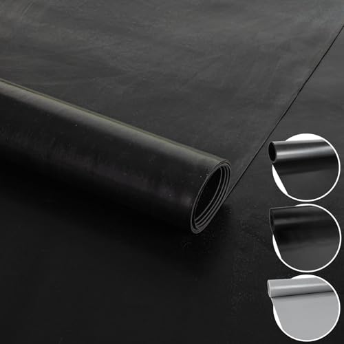ANRO Gummimatte Schutzmatte Meterware Bodenmatte Glatt beidseitig Gummiläufer 100cm Breit 1mm stark Schwarz 170 x 100cm ANRO Gummimatte Schutzmatte Meterware Bodenmatte Glatt beidseitig Gummiläufer 100cm Breit 1mm stark Schwarz 170 x 100cm von ANRO