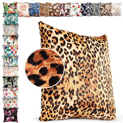 ANRO Kissenbezug Kissenhülle Kissen Deko-Kissen Sofa Kissen Couch Kissen Jaguar 40x40cm ohne Füllung von ANRO
