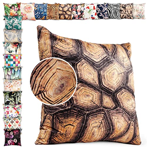 ANRO Kissenbezug Kissenhülle Kissen Deko-Kissen Sofa Kissen Couch Kissen Wood 40x40cm ohne Füllung von ANRO