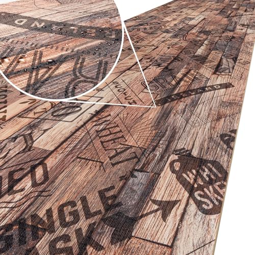 ANRO Küchenläufer Küchenteppich rutschfest Teppich Läufer Küche pflegleicht Teppichläufer Flur abwaschbar 500 x 52 cm Whisky Braun ANRO Küchenläufer Küchenteppich rutschfest Teppich Läufer Küche pflegleicht Teppichläufer Flur abwaschbar 500 x 52 cm Whisky Braun von ANRO