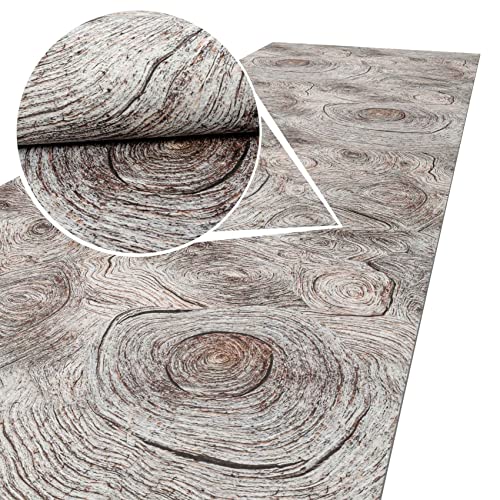 ANRO Küchenläufer Teppichläufer abwaschbar Küchenteppich Flurläufer Holz Maserung waschbar Antirutsch 65x280cm Viele Größen/Muster von ANRO