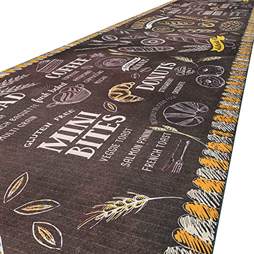 ANRO Küchenteppich Küchenläufer Teppich Läufer Küche waschbar rutschfest Bakery Abwaschbar 280 x 52cm ANRO Küchenteppich Küchenläufer Teppich Läufer Küche waschbar rutschfest Bakery Abwaschbar 280 x 52cm von ANRO