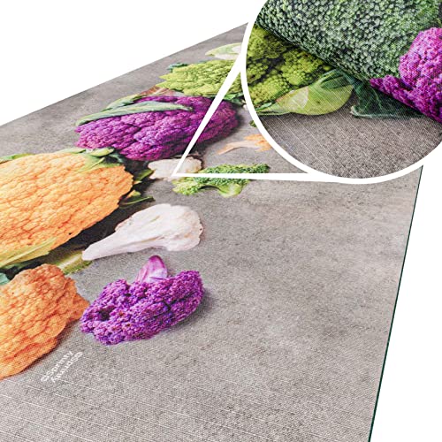 ANRO Küchenteppich Küchenläufer Teppich Läufer Küche waschbar rutschfest Cavolfiore Abwaschbar 200 x 52cm ANRO Küchenteppich Küchenläufer Teppich Läufer Küche waschbar rutschfest Cavolfiore Abwaschbar 200 x 52cm von ANRO