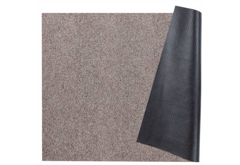 ANRO Läufer Teppichläufer POET Sauberlaufmatte Fußmatte Teppich Läufer, eckig, Höhe: 5 mm, Bodenläufer 100x80cm Meliert Hellbraun Breite 80cm von ANRO