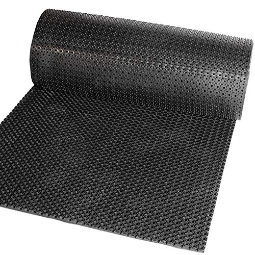 ANRO Ringgummimatte Wabenmatte Lochmatte 100cm Breite robuste Schmutzfangmatte Größe Stärke/Dicke 13mm Schwerlast Größe 150x100cm von ANRO