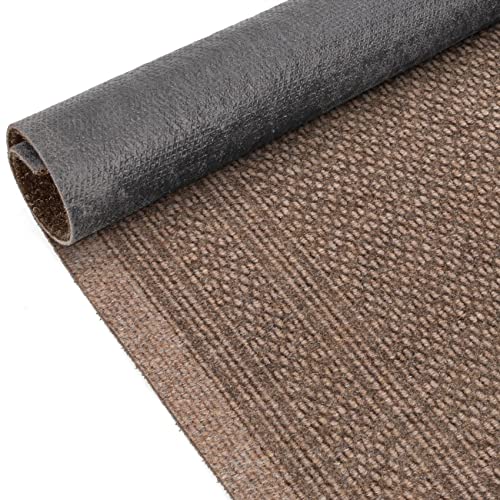 ANRO Schmutzfangmatte Flur Läufer Schmutzfangläufer Fußmatte Teppichläufer Flurteppich Türmatte Meterware Dunkelbeige 280x80cm von ANRO