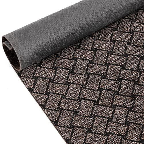 ANRO Schmutzfangmatte Flur Läufer Schmutzfangläufer Fußmatte Teppichläufer Flurteppich Türmatte Meterware Melbourne Braun 320x100cm ANRO Schmutzfangmatte Flur Läufer Schmutzfangläufer Fußmatte Teppichläufer Flurteppich Türmatte Meterware Melbourne Braun 320x100cm von ANRO