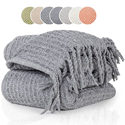 ANRO Tagesdecke Kuscheldecke Sofaüberwurf Couch Decke Sofadecke Wohnzimmerdecke Bettüberwurf mit Fransen Beatriz 130x160cm Dunkelgrau ANRO Tagesdecke Kuscheldecke Sofaüberwurf Couch Decke Sofadecke Wohnzimmerdecke Bettüberwurf mit Fransen Beatriz 130x160cm Dunkelgrau von ANRO