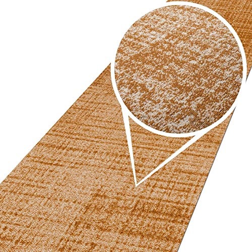 ANRO Teppich Läufer Wohnzimmer Flur Schlafzimmer Küche Küchenläufer Küchenteppich rutschfest Meterware Anton Braun 67 x 200cm Neuheit ANRO Teppich Läufer Wohnzimmer Flur Schlafzimmer Küche Küchenläufer Küchenteppich rutschfest Meterware Anton Braun 67 x 200cm Neuheit von ANRO