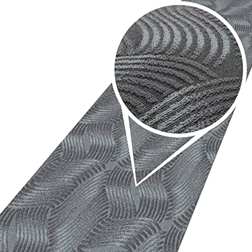 ANRO Teppich Teppichläufer Flur Schlafzimmer Küche Wohnzimmer Küchenläufer Küchenteppich rutschfest Meterware Anton Julianna Grau 50 x 240cm Neuheit ANRO Teppich Teppichläufer Flur Schlafzimmer Küche Wohnzimmer Küchenläufer Küchenteppich rutschfest Meterware Anton Julianna Grau 50 x 240cm Neuheit von ANRO