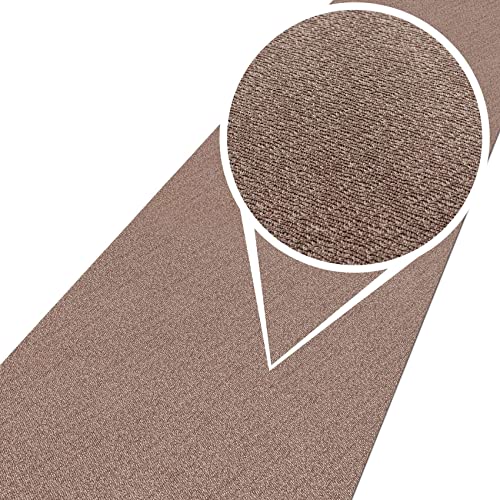 ANRO Teppich Teppichläufer Flur Schlafzimmer Küche Wohnzimmer Küchenläufer Küchenteppich rutschfest Meterware Tamara Beige 200x67cm von ANRO