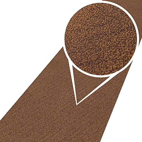 ANRO Teppich Teppichläufer Flur Schlafzimmer Küche Wohnzimmer Küchenläufer Küchenteppich rutschfest Meterware Tamara Braun 160x50cm ANRO Teppich Teppichläufer Flur Schlafzimmer Küche Wohnzimmer Küchenläufer Küchenteppich rutschfest Meterware Tamara Braun 160x50cm von ANRO