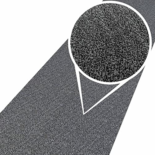 ANRO Teppich Teppichläufer Flur Schlafzimmer Küche Wohnzimmer Küchenläufer Küchenteppich rutschfest Meterware Tamara Grau 200x67cm ANRO Teppich Teppichläufer Flur Schlafzimmer Küche Wohnzimmer Küchenläufer Küchenteppich rutschfest Meterware Tamara Grau 200x67cm von ANRO