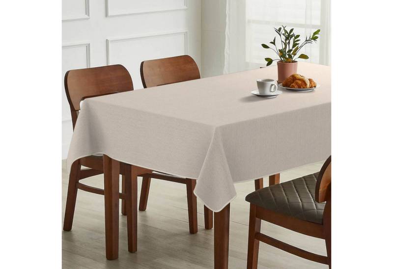 ANRO Tischdecke Hochwertig Tischwäsche mit Beschichtung (Einzelstück 1-tlg), Premium TEFLON und 2-Fache Acryl Beschichtung von ANRO