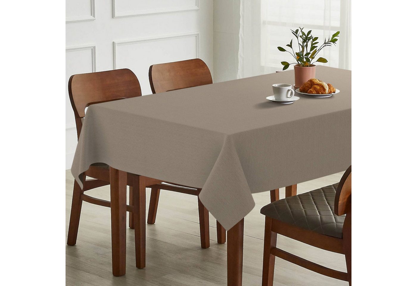 ANRO Tischdecke Hochwertig Tischwäsche mit Beschichtung (Einzelstück 1-tlg), Premium TEFLON und 2-Fache Acryl Beschichtung ANRO Tischdecke Hochwertig Tischwäsche mit Beschichtung (Einzelstück 1-tlg), Premium TEFLON und 2-Fache Acryl Beschichtung von ANRO