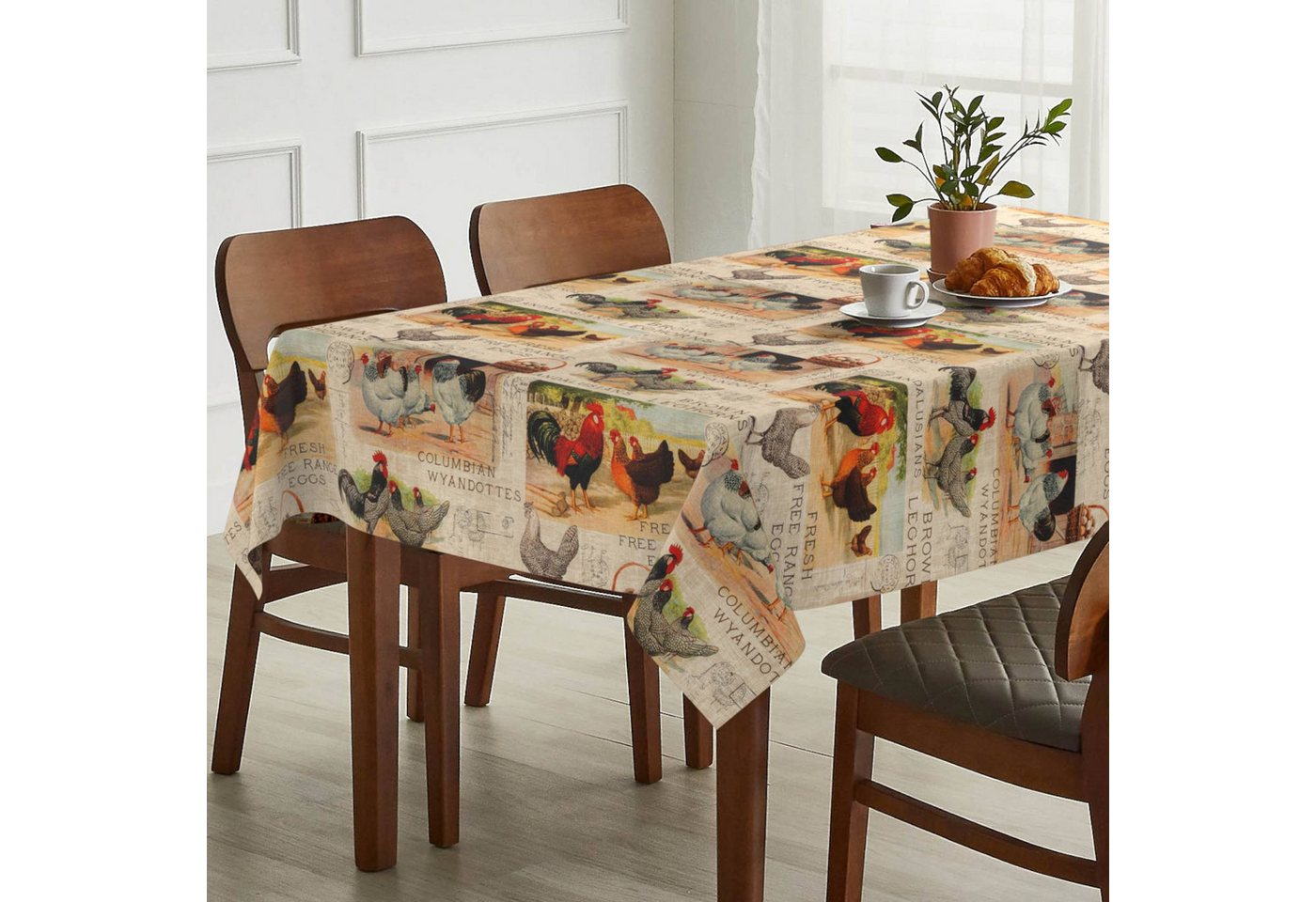 ANRO Tischdecke Stoff Digitalprint Tischtuch EasyClean ACRYL Beschichtet Tischwäsche (Einzelstück 1-tlg), auch als Gartentischdecke - ACRYL Beschichtet ANRO Tischdecke Stoff Digitalprint Tischtuch EasyClean ACRYL Beschichtet Tischwäsche (Einzelstück 1-tlg), auch als Gartentischdecke - ACRYL Beschichtet von ANRO