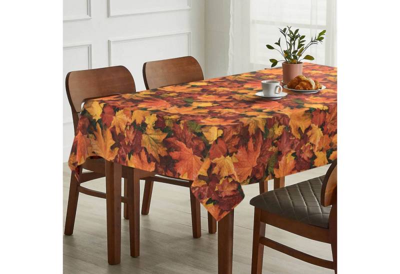 ANRO Tischdecke Stoff Digitalprint Tischtuch EasyClean ACRYL Beschichtet Tischwäsche (Einzelstück 1-tlg), auch als Gartentischdecke - ACRYL Beschichtet von ANRO