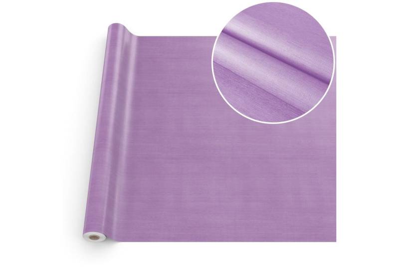 ANRO Tischdecke Tischdecke Wachstuch Chick&Charme Einfarbig Blau Robust Wasserabweisen, Prägung von ANRO