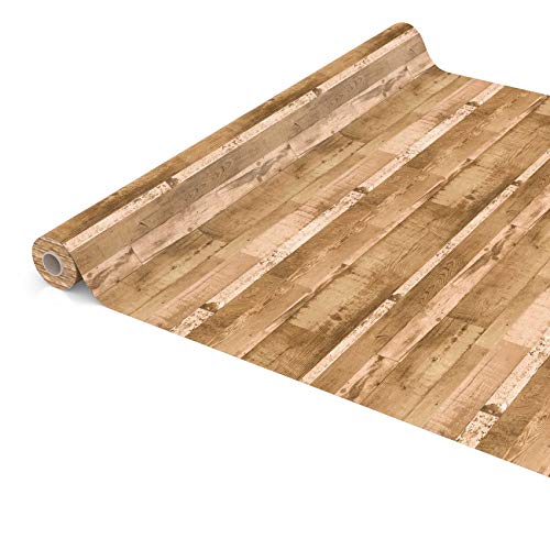 ANRO Tischdecke Wachstuch abwaschbar Wachstuchtischdecke Wachstischdecke Holz Diele Beige-Braun 300x140cm von ANRO