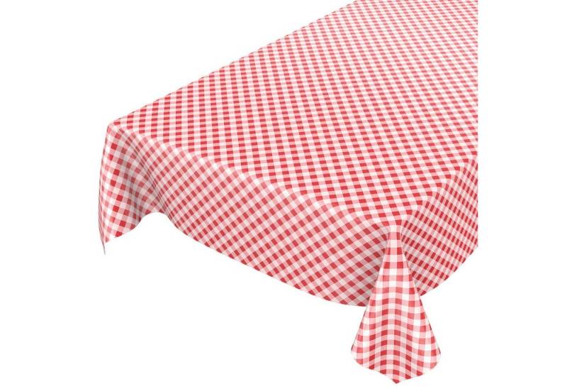 ANRO Tischdecke Wachstuch 2.0 abwaschbar (Einzelstück 1-tlg), Geprägt 140x180cm wasserabweisend von ANRO