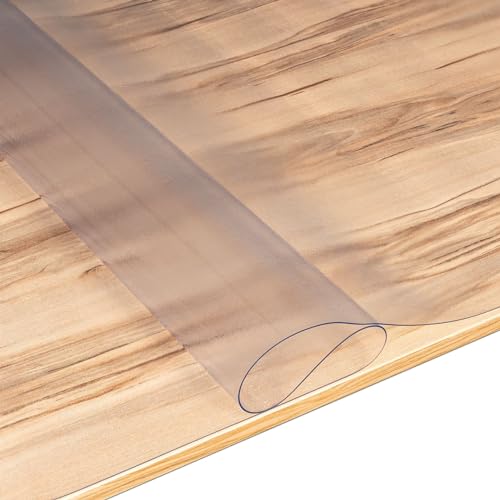 ANRO Tischfolie Tischschutzfolie mit Struktur für Hochglanz und Glastische Tischdecke Folie für Tisch Tischschutz 1,5mm 300x90cm von ANRO