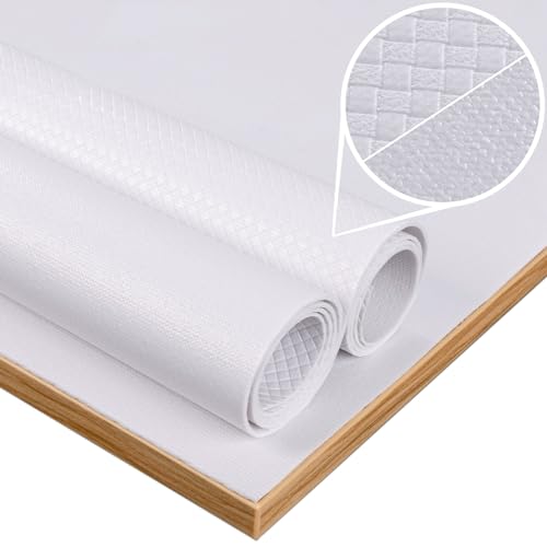 ANRO Tischschoner Tischdeckenunterlage Tischpolster Unterlage Tischdecke Meterware Schutzunterlage Tischschutz Molton Größe Wählbar mit Muster 2mm Unterseite gummiert Rund 100cm von ANRO